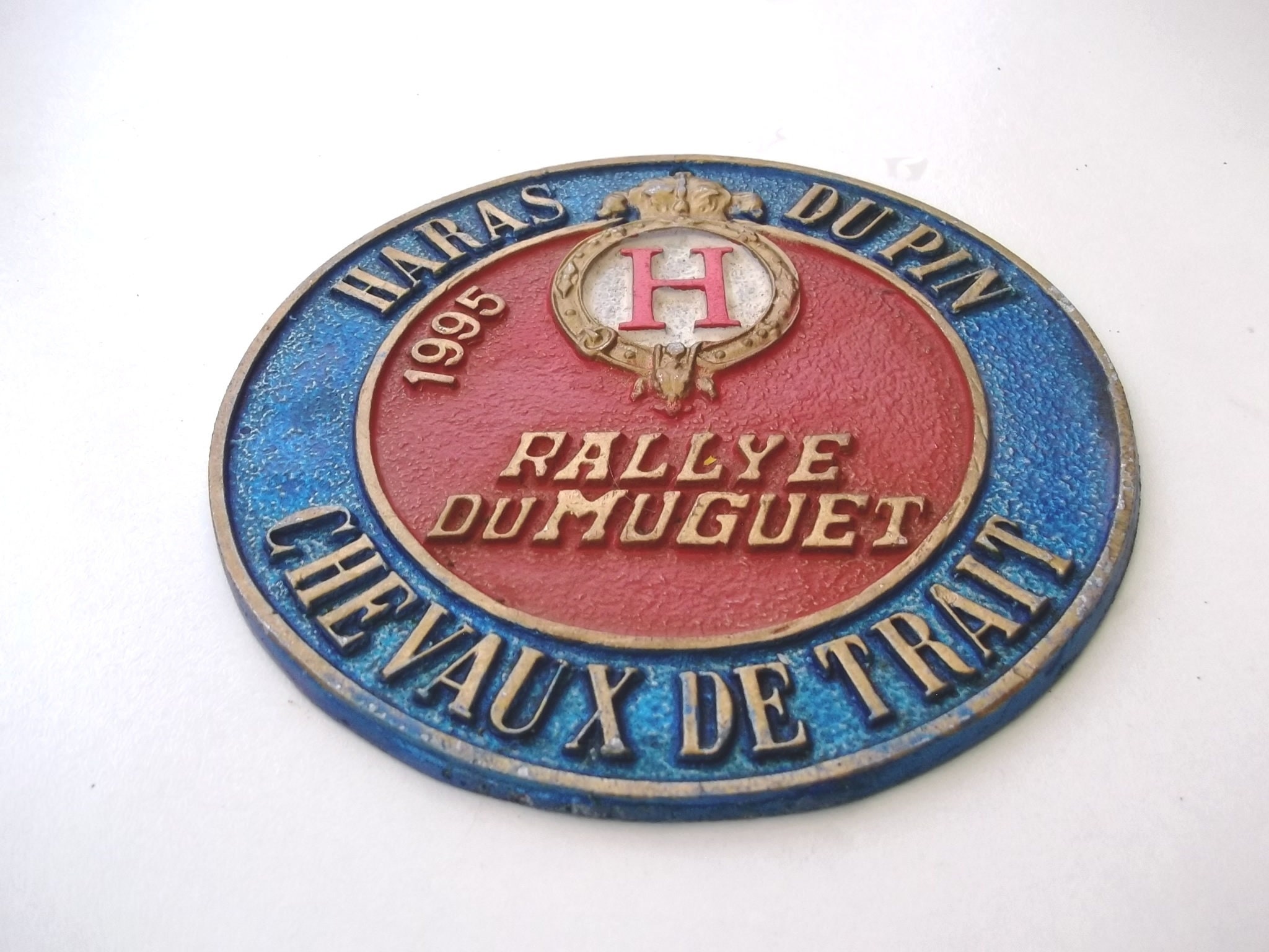 Vintage French Metal Rally Sign / Plaque /draft Horses Traction - Etsy
