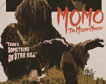 MOMO: The Missouri Monster Grindhouse Film Poster - Retro Style Poster Print