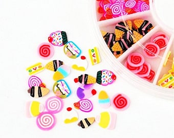 SALE FATHER'S DAY Sweets & Treats Slices Clay Cane Crafts/Nail art