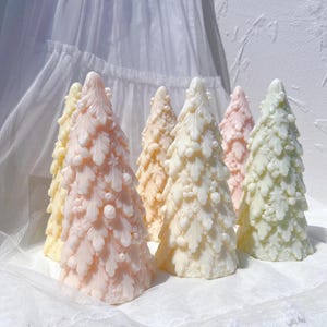 Christmas Tree Silicone Candle Mold: Holiday Decor Casting