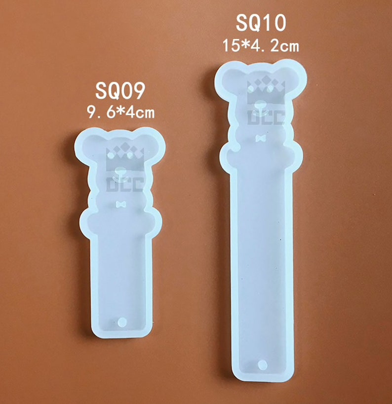 1pc Rabbit Cat Bookmarks shaped Silicone Mold for UV resin Epoxy Resin for handmade Jewelry Bear