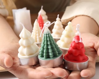 3D Christmas Tree Candle Molds: DIY Candle Making