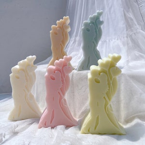 Wedding Couple Candle Mold, Lover Silicone Mould