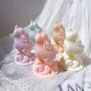 Baby Pig Silicone Mold, Kawaii Piggy Silicone Candle Mold, Piglets Animal Wax Mould Soap