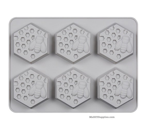 6 Cavity Bee Honeycomb Silicone Soap Molds/ Fondant Mold/ -  Sweden