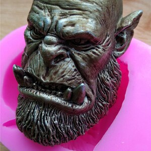 3Dモンスターヘッドシリコンモールド鋳造