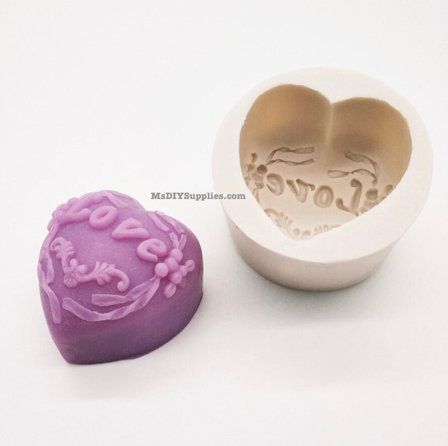 Heart Love Shape Candle Mold for Cake Decorating Fondant Etsy