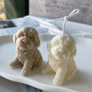 Puppy Candle Mold, Dog Silicone Mold, Dog Candle Mould, Dog Candle Mold, Dog Mold, Dog Soap Mold, Dog Soap Bar, Dog Resin Mold