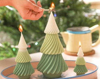 Christmas Tree Silicone Candle Mold DIY Scented Candle Making Molds