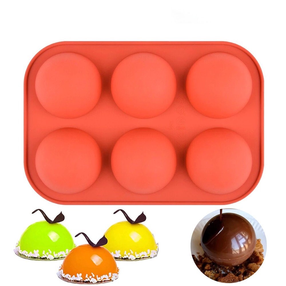 Medium Semi Sphere Silicone Mold for Chocolate bomb Soap Etsy
