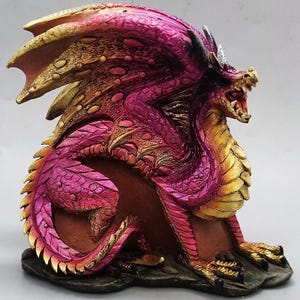 3D Flying Dragon Silicone Mold: Resin Cement Casting