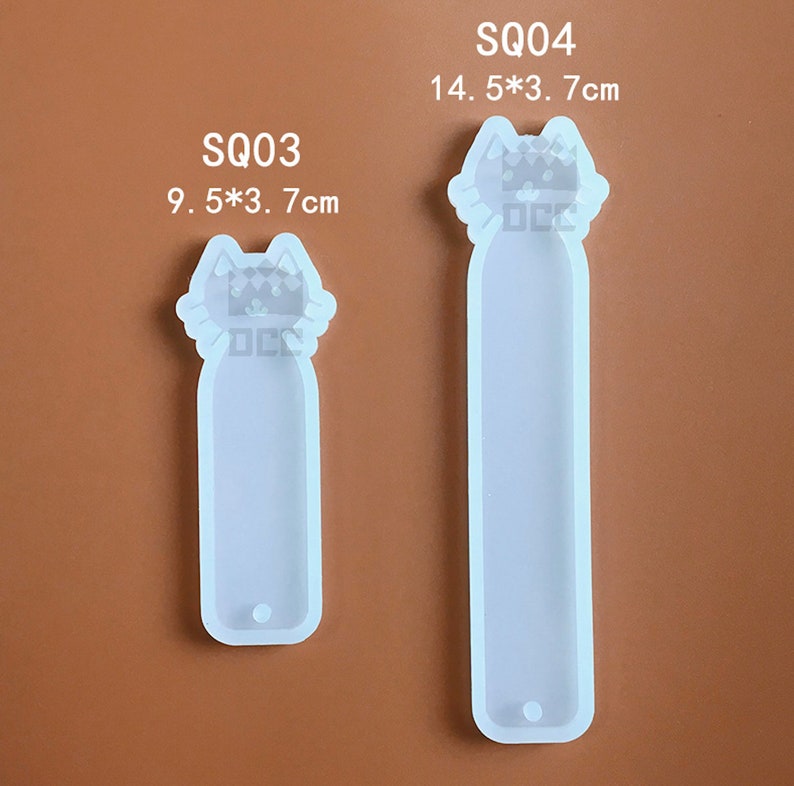 1pc Rabbit Cat Bookmarks shaped Silicone Mold for UV resin Epoxy Resin for handmade Jewelry Bear