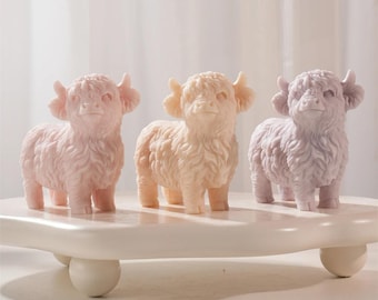 11.2cm Highland Cattle Cow Silicone Mold Casting