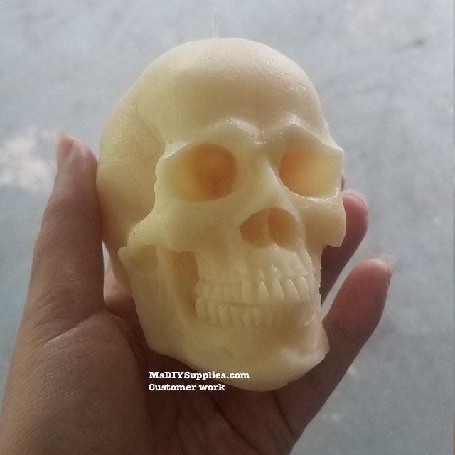 Skull Large Soap 1 Cavity Silicone Mold 1813