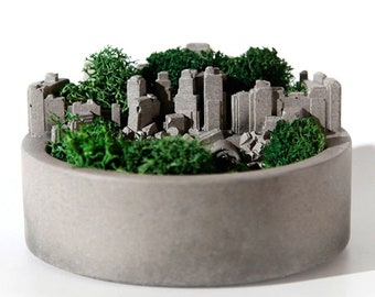 Round Planter Silicone Mold for Cement, Gypsum, Mold DIY Concrete Ceramic Flower Pot Mold Casting