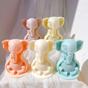 3D Elephant Silicone Candle Mold