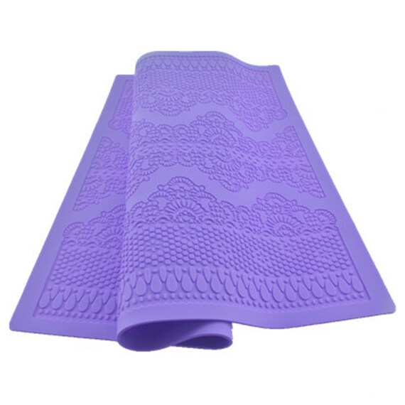 Silicone Mat Fondant Lace Mold Decorating Tools Cakes Molds Etsy