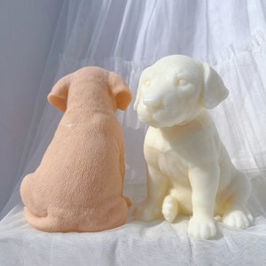 LARGE Dalmatian Puppy Dog Candle Mold Animal Puppies Soy Wax Silicone Mould Casting