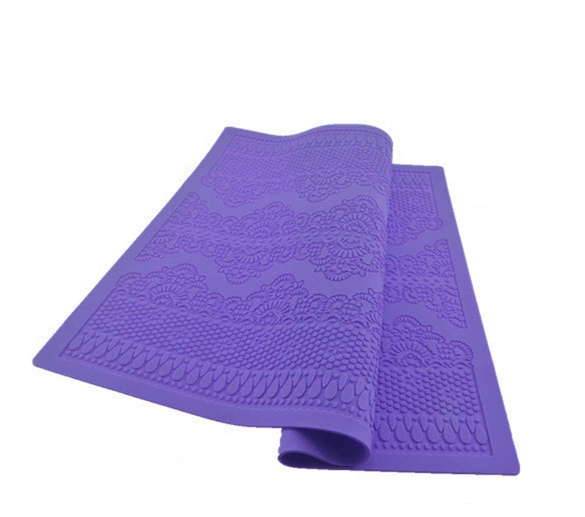 Silicone Mat Fondant Lace Mold Decorating Tools Cakes Molds Etsy Canada