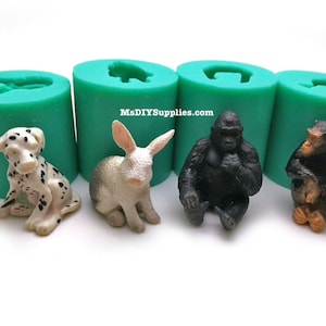 3D Animal Silicone Mold: Cake Decoration, Soap, Resin Casting