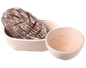 Round Shapes Fermentation Rattan Proving Basket for Country Bread Baguette