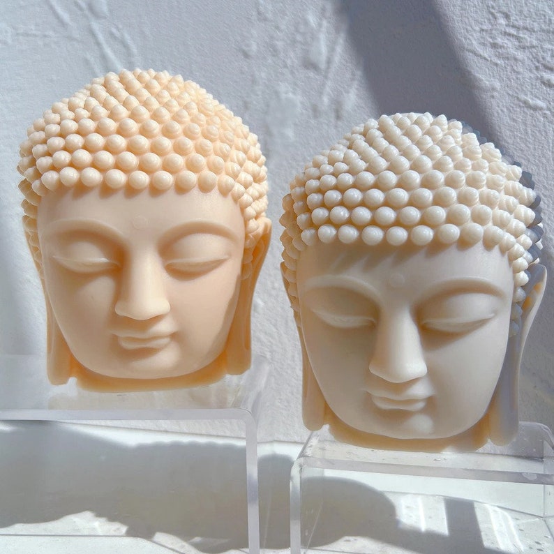 Buddha Head Candle Mold Original Buddha Statue Silicone Molds Etsy