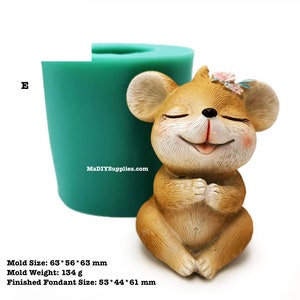 3D Cute Mouse Silicone Mold Casting