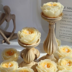 Austin Rose Candle Silicone Mold, Flowers Candle Making Soap Resin Chocolate Mold