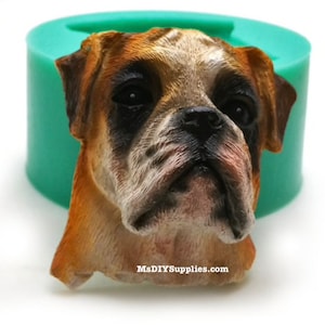 3D Dog Silicone Mold: Candle, Soap, Chocolate Casting