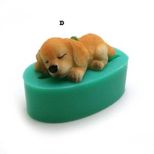 3D Cute Dog Shape Silicone Mold Casting