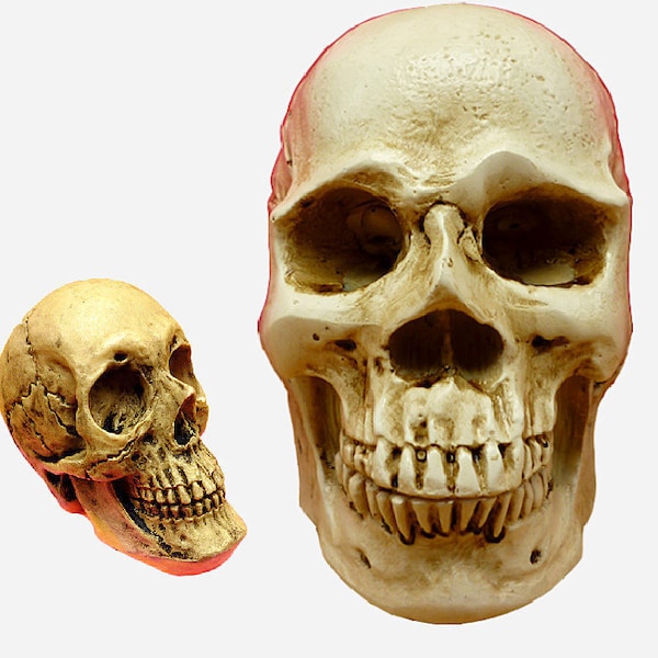 3D Halloween Skull Candle Silicone Mold Casting