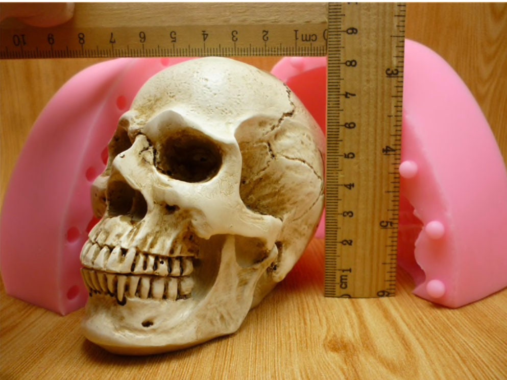 3D Silicone skull Mold - skull candle mold - skull soap mold - homemad –  The Handmade Charm