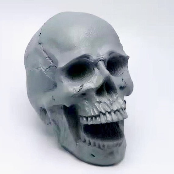 3D Skull Silicone Candle Mold Halloween Skeleton Soap