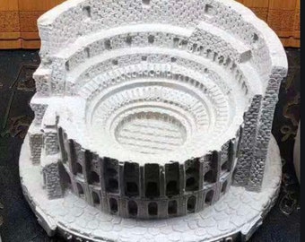 Römische Colosseum Silikonform für Kerze, Seife, Fondant, Kerzenform, Gips, Zement, Polymer Clay, Resin, Schokoladenform von MsDIYSupplies