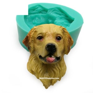 3D Dog Silicone Mold - Cake Decoration, Small Dogs, Candle Mould, Plaster, Cement, Polymer Clay, Soap, Chocolate Mold Casting
