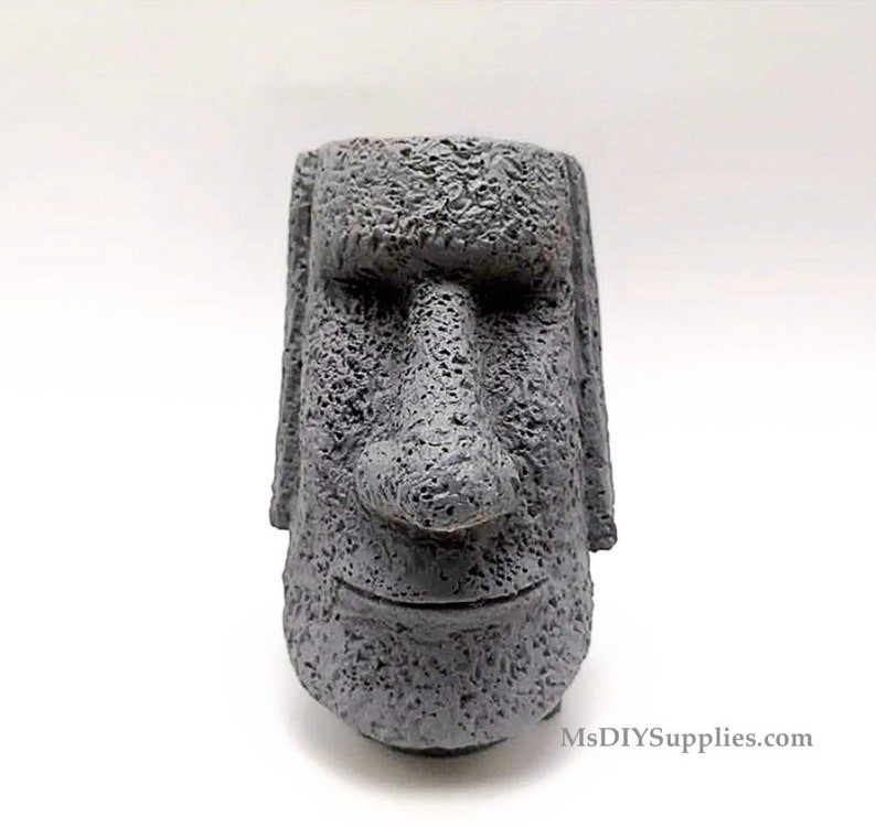 3D Easter Island Stone Statue Silicone Mold for concrete Etsy