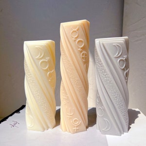 Astrological Pillar Silicone Candle Mold