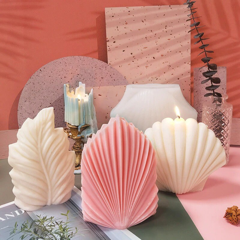 Candle Silicone Mold Ocean Coral Flame Silicone Candle Mold Handmade  Scented Plaster Creative Ornaments Various Flame Shapes Mould Home  Decoration
