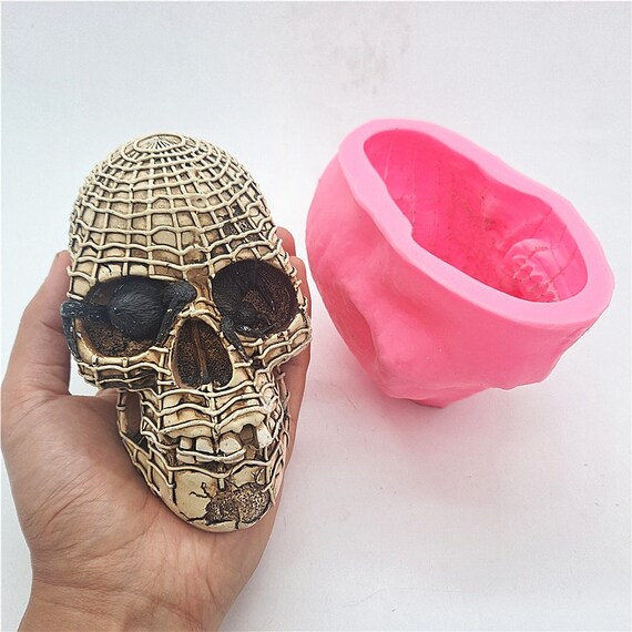 Silicone Concrete Horn Skull Mold DIY 