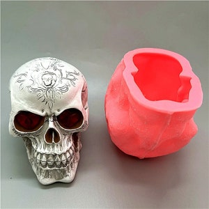 3D Unique Pattern Skull Silicone Candle and Soap Mold Casting