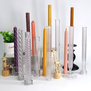 Long Geometry Acrylic Candle Mold