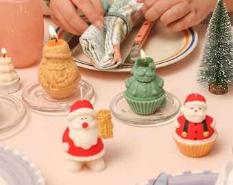 Santa Claus Candle Silicone Mold: DIY Christmas Ornaments