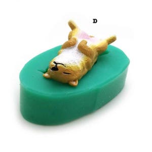 3D Kawaii Dog Shape Silicone Mold Casting