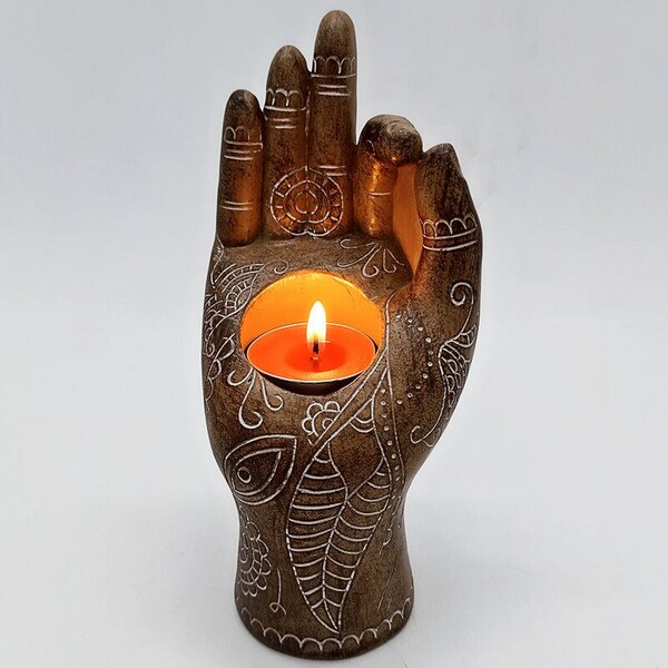 Hand Shape CandleHolder Silicone Mold, Candle holder epoxy mold, DIY Make resin concrete Plaster candle holder, home decoration tool