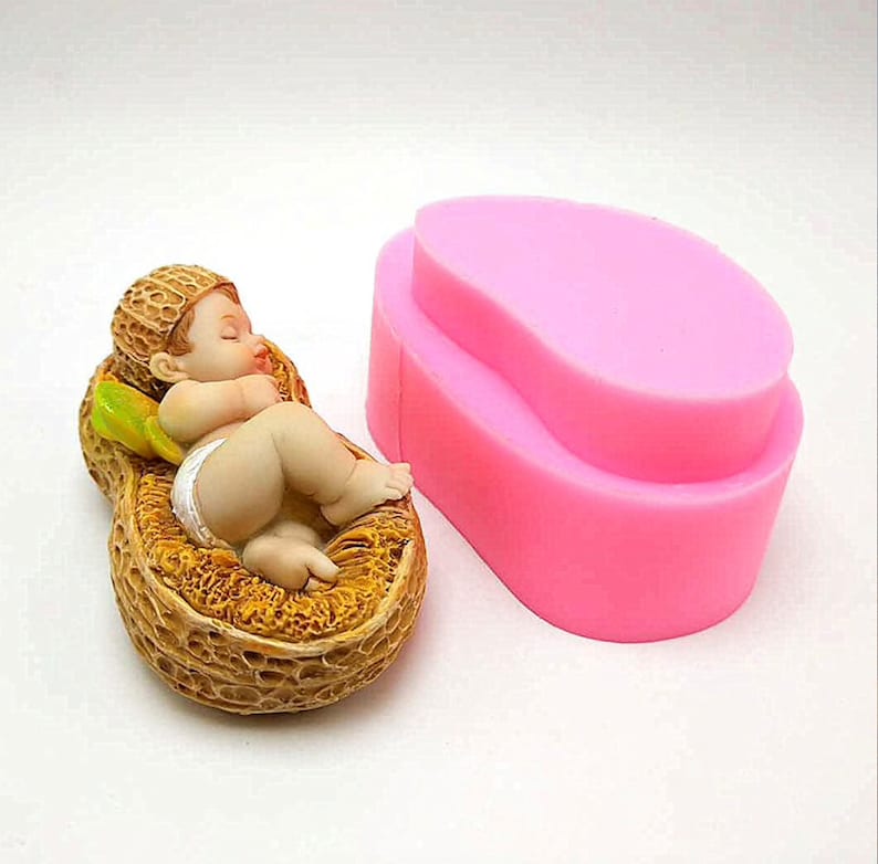 Baby Mold Baby Shower Candle Mold Soap Mold Cute Baby Etsy