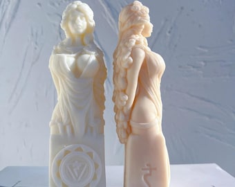 Moule à Bougie En Silicone – Femme Voile – DIY Statue Déesse – Création Artisanale