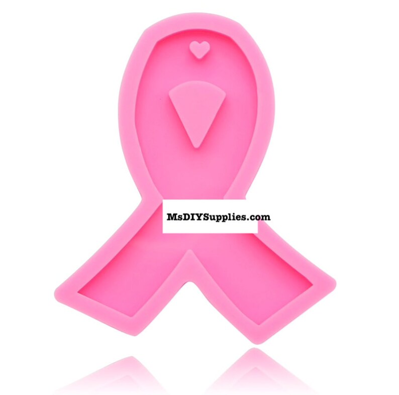 Breast Cancer Awareness Ribbon Epoxy Resin Mold for Resin Etsy