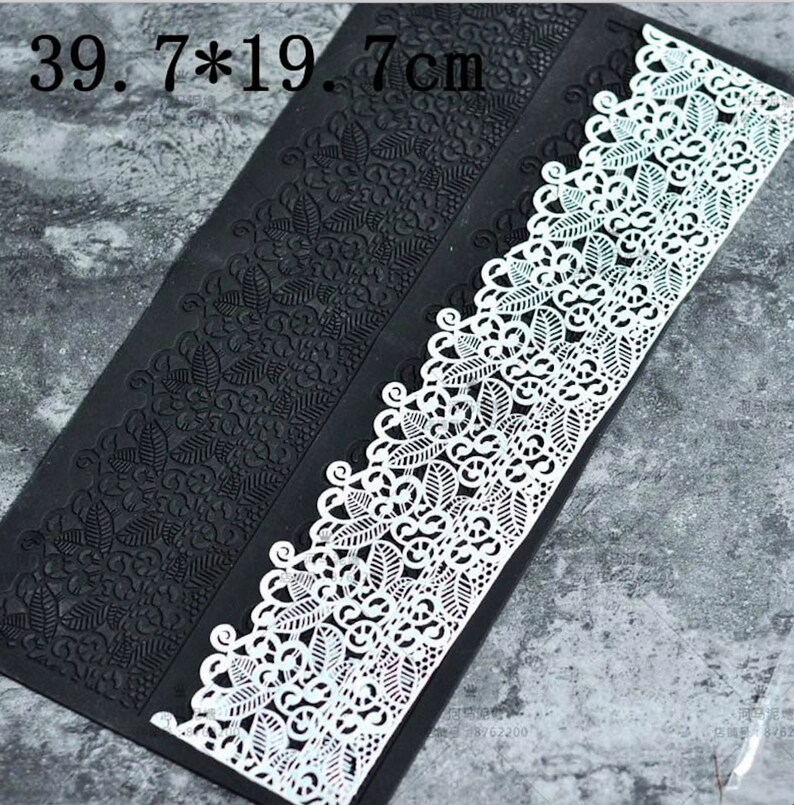 Lace Sugar Paste Silicone Mat Mold for Gum Paste Fondant Etsy