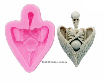 3D skull Silicone mold, Soap Mold,Candle Mold,Candle plaster silicone mold,Cake Topper,Polymer Clay,Cake mold,Chocolate mold,Resin Mold