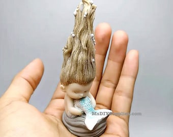 3D Unique Mermaid Silicone Mold Casting